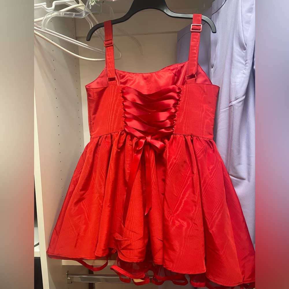 Dolls kill size XL red corset dress